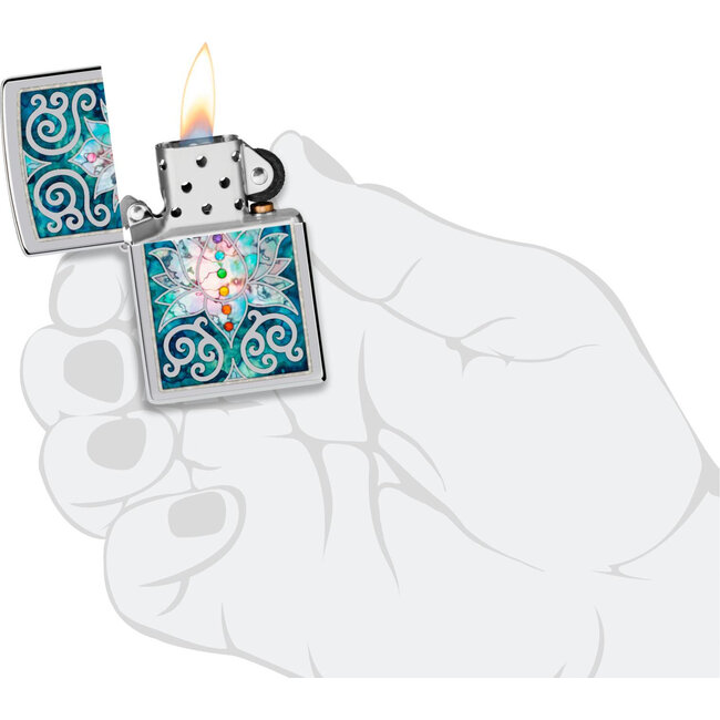 Lighter Zippo Lotus Flower