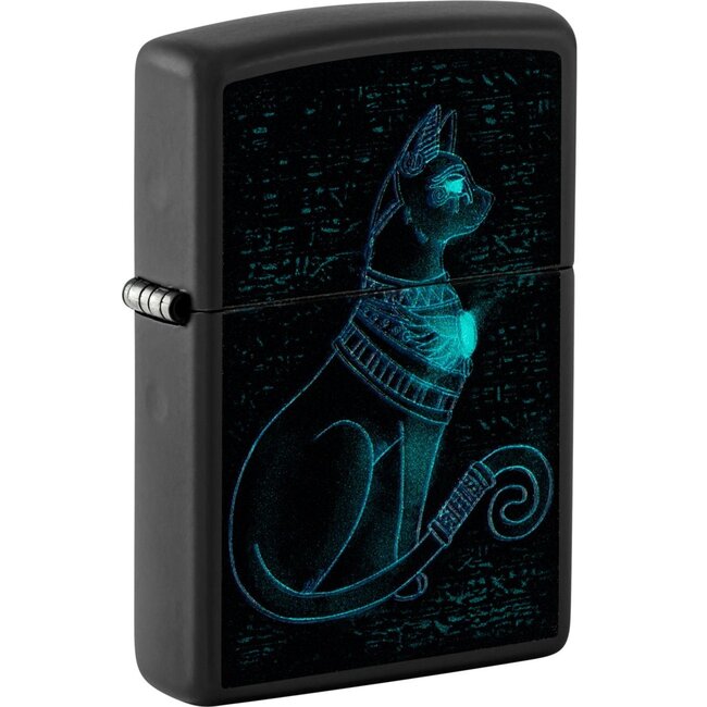 Lighter Zippo Spiritual Cat Design Glow in the Dark