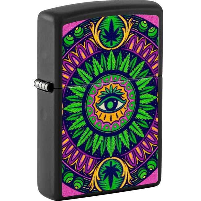 Aansteker Zippo Cannabis Eye Glow in the Dark
