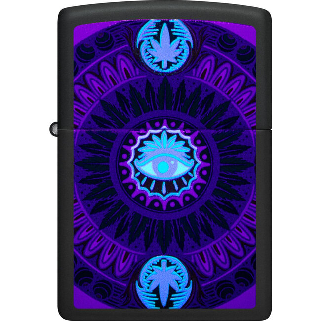 Lighter Zippo Cannabis Eye Glow in the Dark