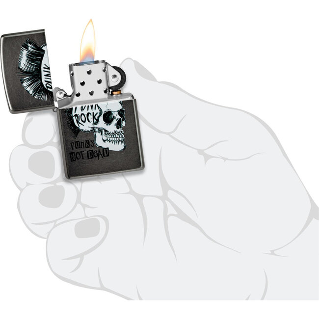 Lighter Zippo Punk Rock Skull