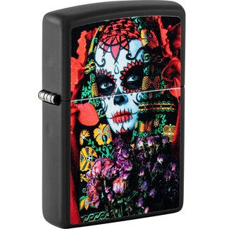 Zippo Lighter Zippo Sugar Skull Woman Glow in the Dark