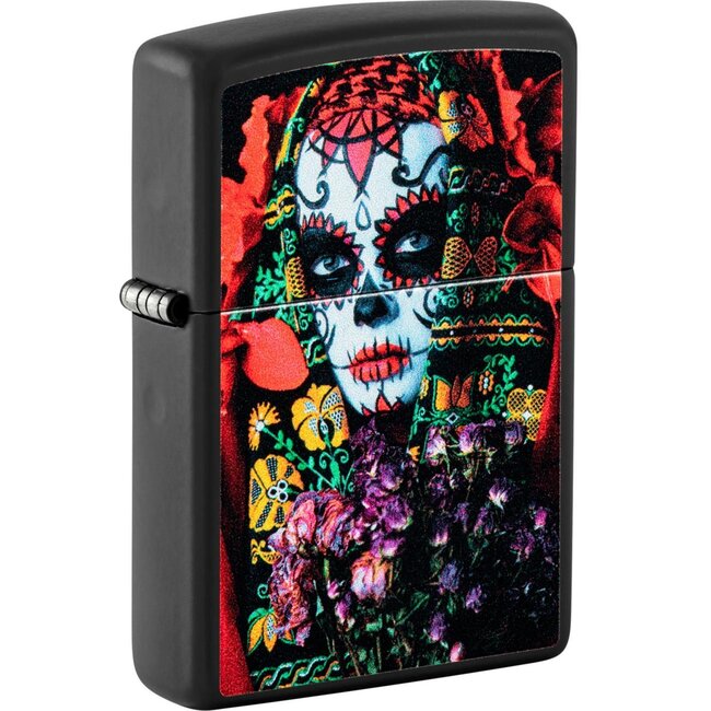 Zippo Lighter Zippo Sugar Skull Woman Glow in the Dark