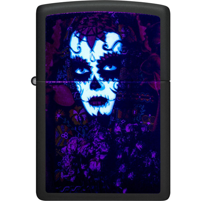 Aansteker Zippo Sugar Skull Woman Glow in the Dark