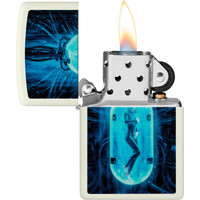 Aansteker Zippo Tube Woman Glow in the Dark