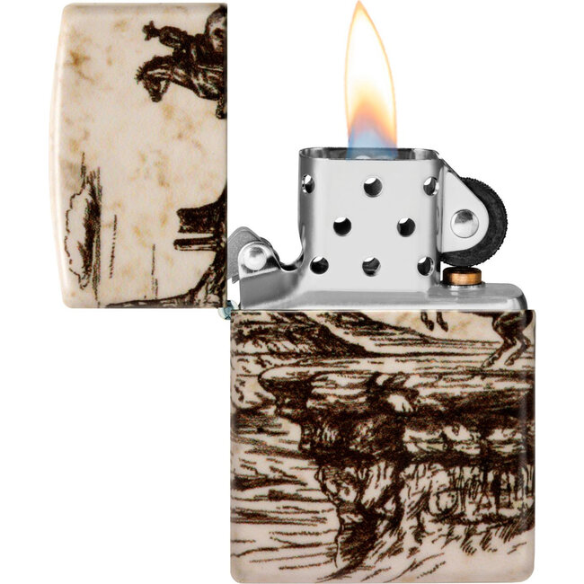 Aansteker Zippo Wild West Scene
