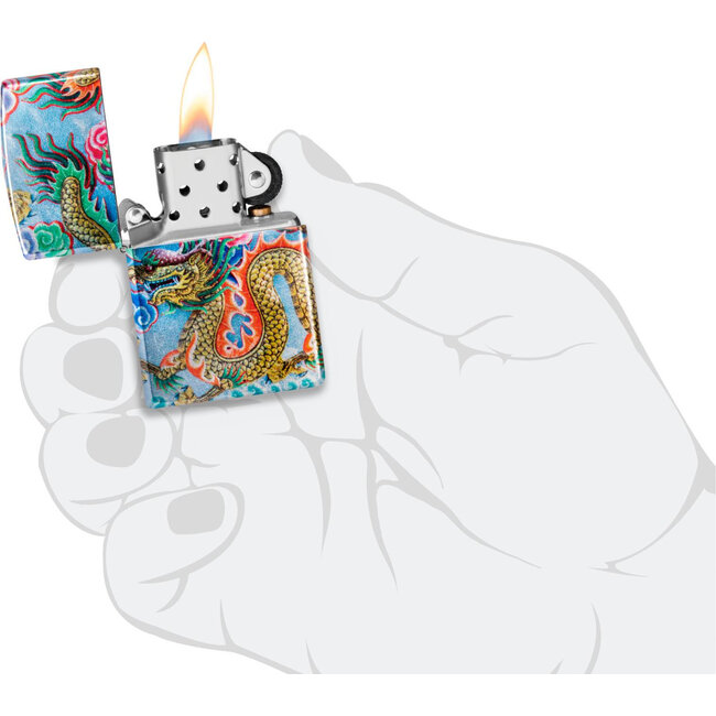 Lighter Zippo Dragon Design