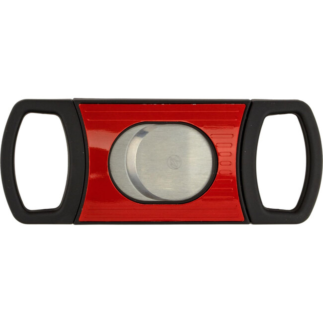 Cigar Cutter Double Cut Black Red