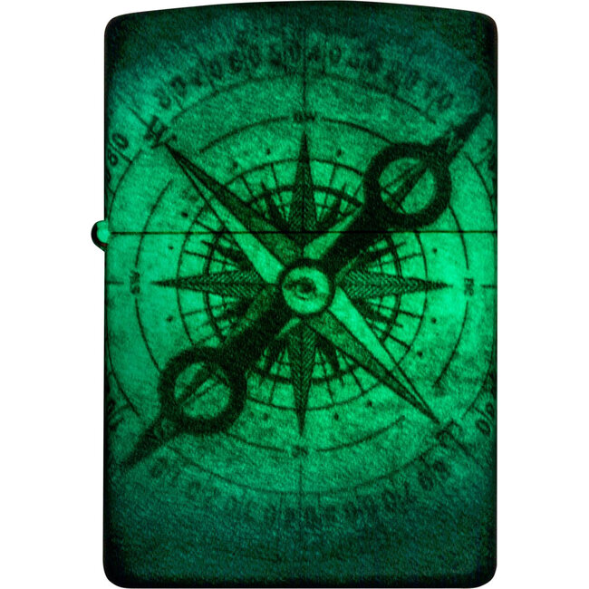 Aansteker Zippo Compass Ghost Glow in the Dark