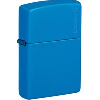 Lighter Zippo Sky Blue Matte with Logo