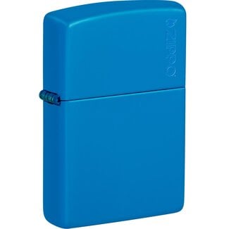 Zippo Aansteker Zippo Sky Blue Matte with Logo