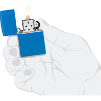 Lighter Zippo Sky Blue Matte with Logo