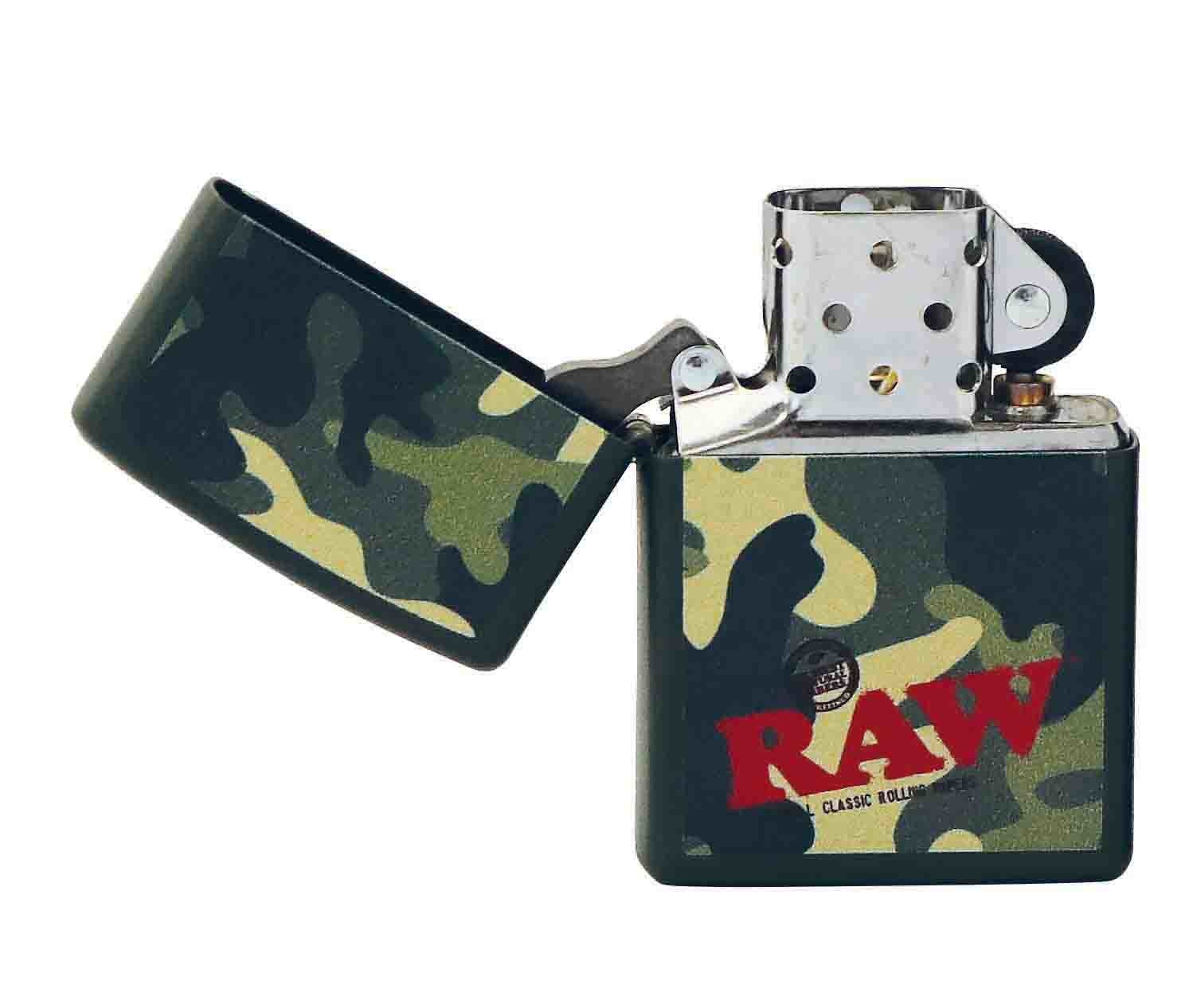 Zippo hoogglans zwart met Panda Design