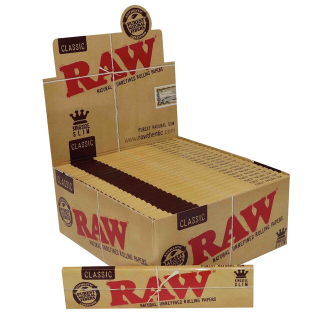 Raw Raw Connaisseur Kingsize Slim Rolling Paper Box