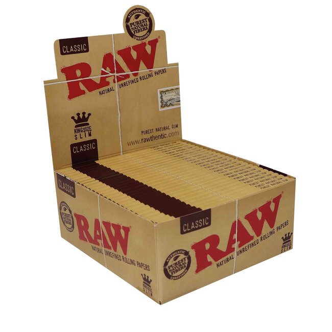 Raw Connaisseur Kingsize Slim Rolling Paper Box