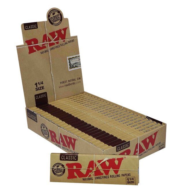 Raw Classic 1 1/4 Rolling Paper Box