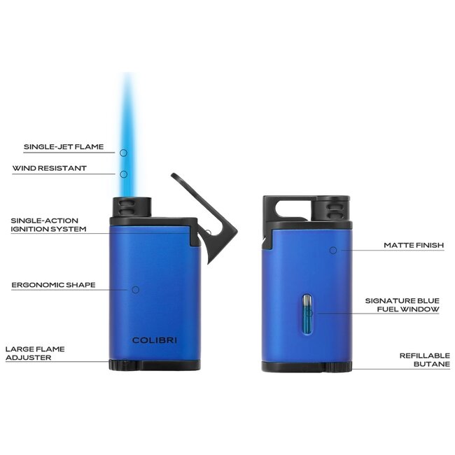 Aansteker Colibri Belmont Metallic Black/Chrome