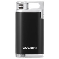 Aansteker Colibri Belmont Metallic Black/Chrome