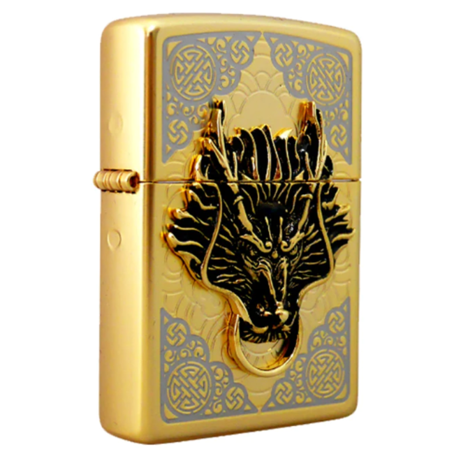 Lighter Zippo Dragon Guard Emblem Korea Design
