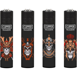 Clipper Set van 4 Clipper Aanstekers Skulls 22