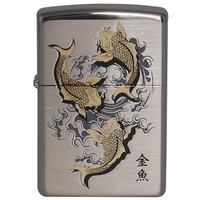 Lighter Zippo Gold Fish NI Korea Design