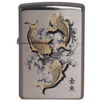 Zippo Lighter Zippo Gold Fish NI Korea Design