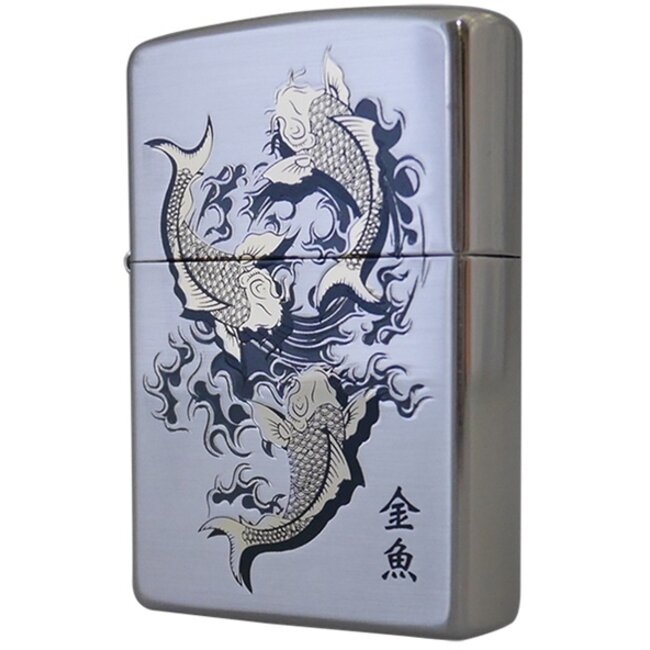 Lighter Zippo Gold Fish NI Korea Design