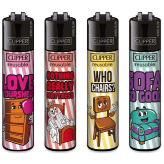 Clipper Set van 4 Clipper Aanstekers Slogan 48