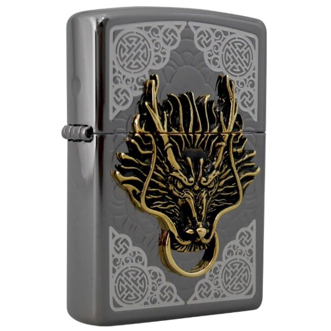 Lighter Zippo Dragon Guard Emblem Korea Design