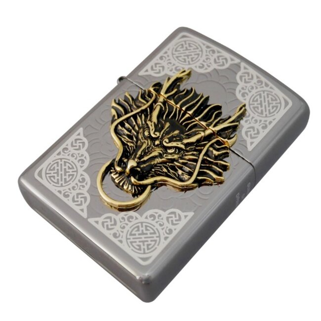 Lighter Zippo Dragon Guard Emblem Korea Design