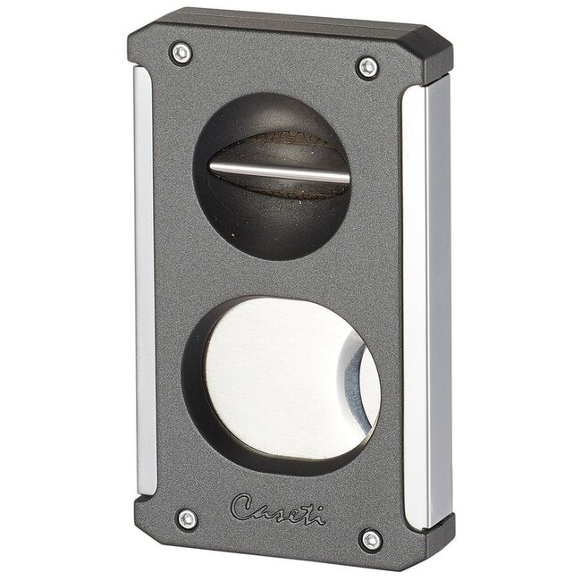 Caseti Cigar Cutter Caseti Multi Cut Chrome Grey