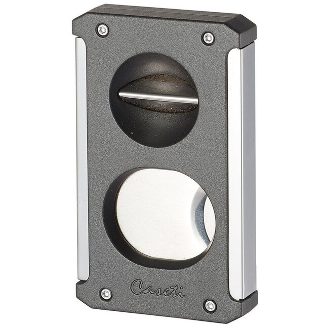 Cigar Cutter Caseti Multi Cut Chrome Grey