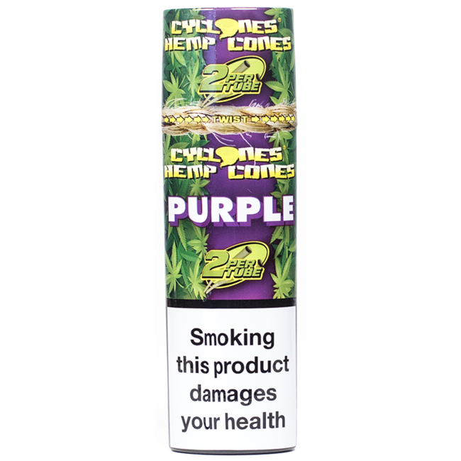 Display Cyclones Hemp Cones Purple