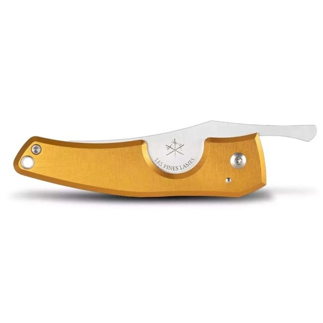 Les Fines Lames Cigar Knife Les Fines Lames Le Petit Anodized Yellow