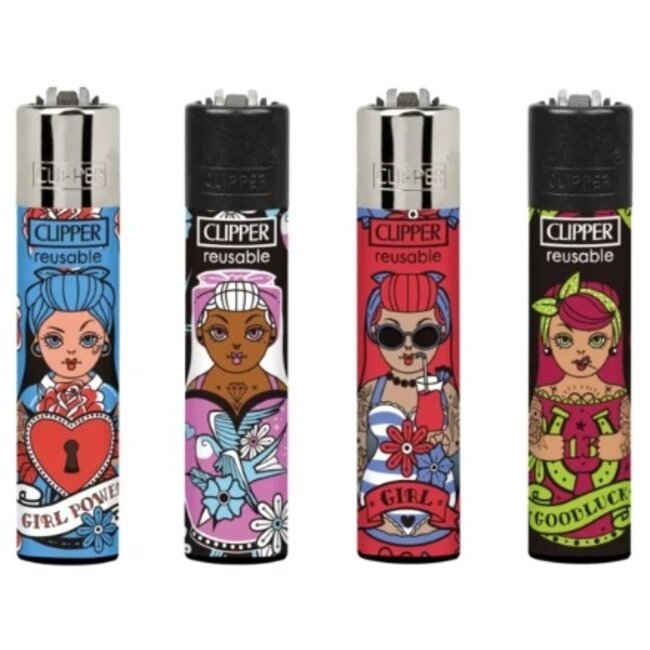 Clipper Set of 4 Clipper Lighters Russian Dolls