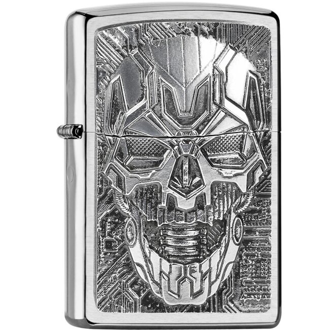 Aansteker Zippo Trick Technic Skull Emblem