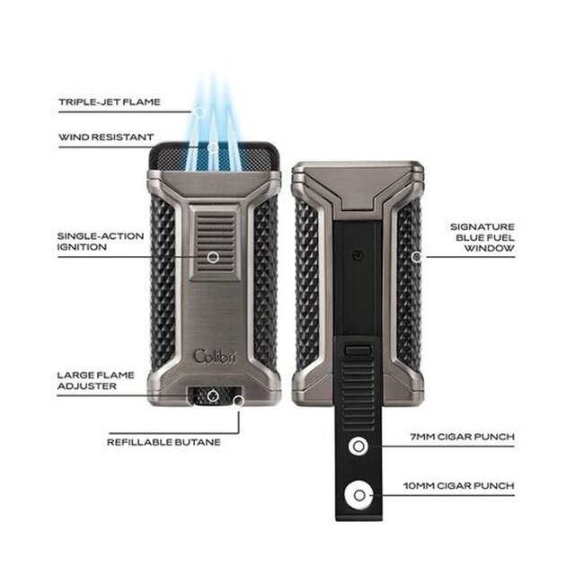 Lighter Colibri Ascari Charcoal