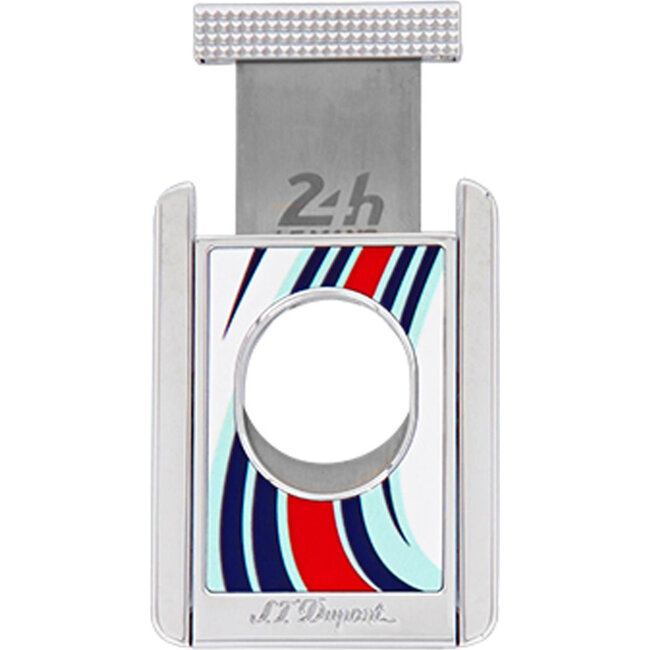 Cigar Cutter Dupont Stand Chrome Blue Le Mans