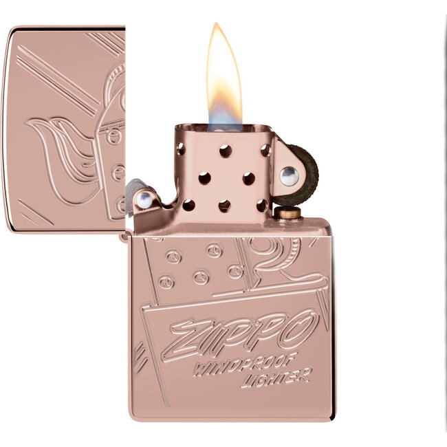 Aansteker Zippo Armor Case Script Collectable