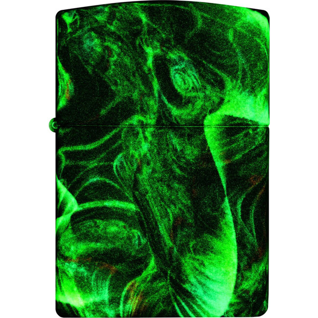 Aansteker Zippo Psychedelic Swirl Glow in the Dark Green