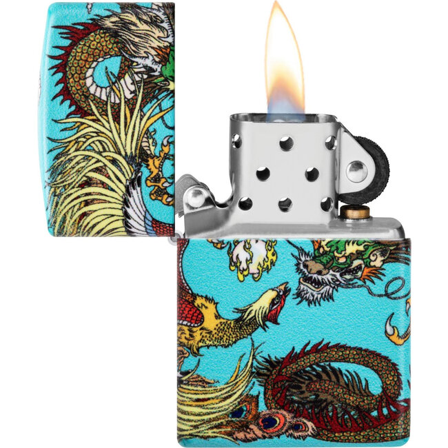 Lighter Zippo Chinese Dragon Phoenix