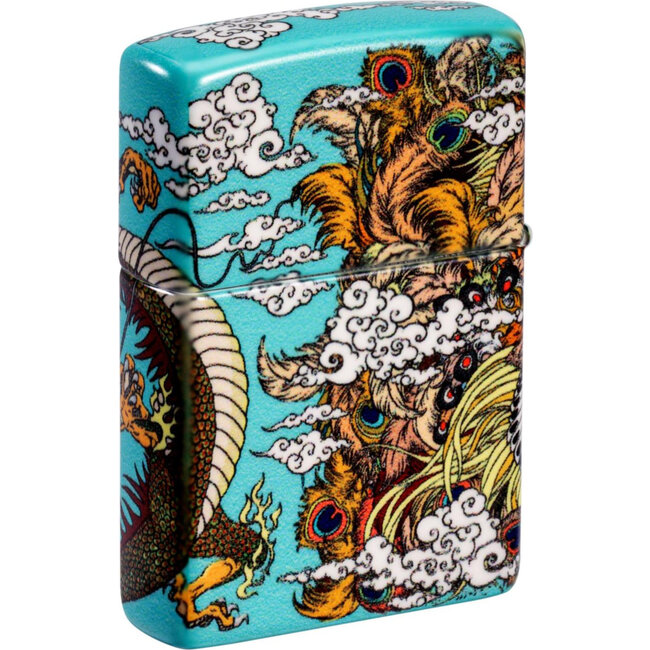 Lighter Zippo Chinese Dragon Phoenix