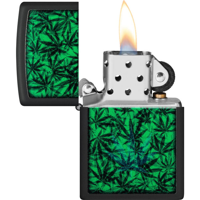 Aansteker Zippo Cannabis Glow in the Dark