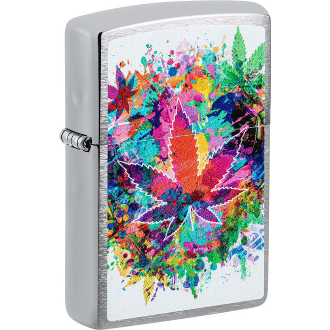 Lighter Zippo Colourful Cannabis