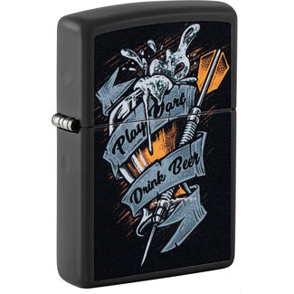 Zippo Lighter Zippo Play Darts Drink Beer