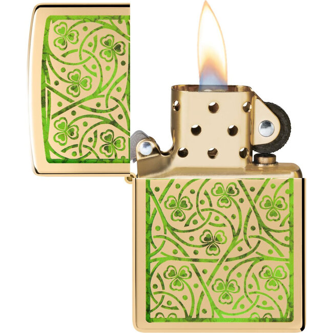 Aansteker Zippo Z-Fusion Clover Leaves