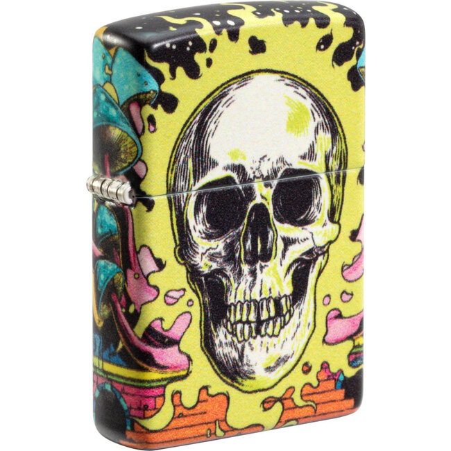Aansteker Zippo Skull Design Glow in the Dark