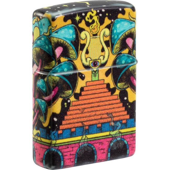 Lighter Zippo Skull Design Glow in the Dark