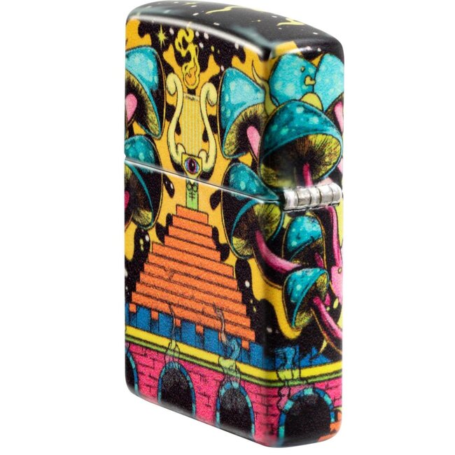 Lighter Zippo Skull Design Glow in the Dark