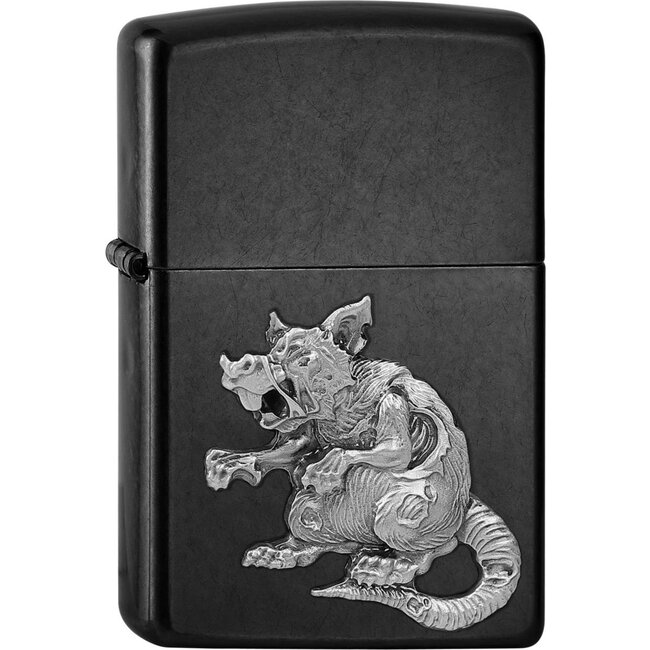 Lighter Zippo Zombie Rat Emblem